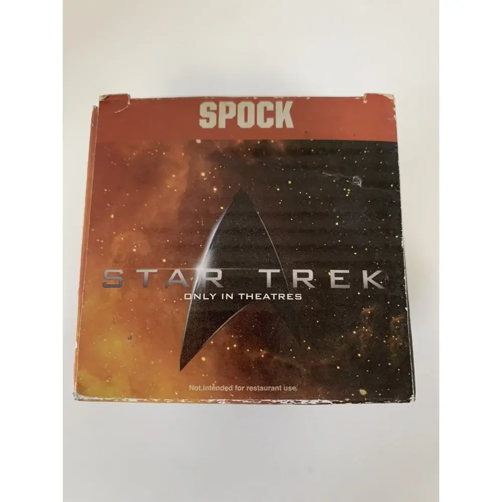 RARE Burger King STAR TREK GLASS (LOT of2) NEW - KIRK in Box‎ 2008 & SPOCK 2008
